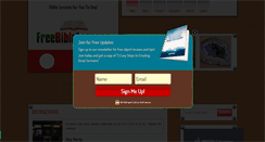 Desktop Screenshot of freebiblelessons.net